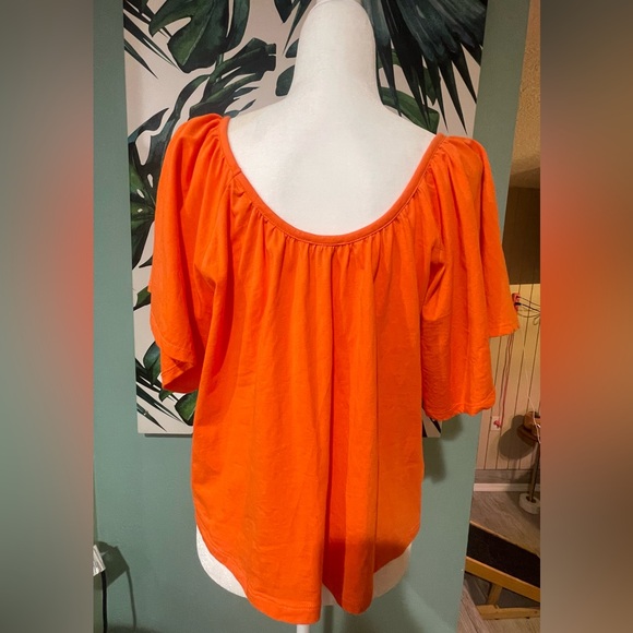 Dip Vibrant Orange Blouse - Picture 2 of 3